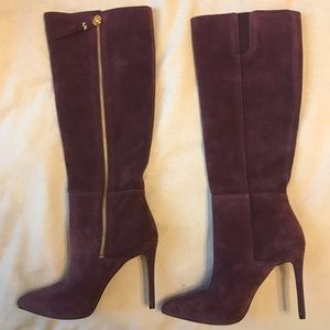 Dark purple Michael Kors Suede Boots